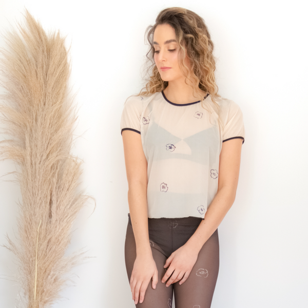 Flora ivory top